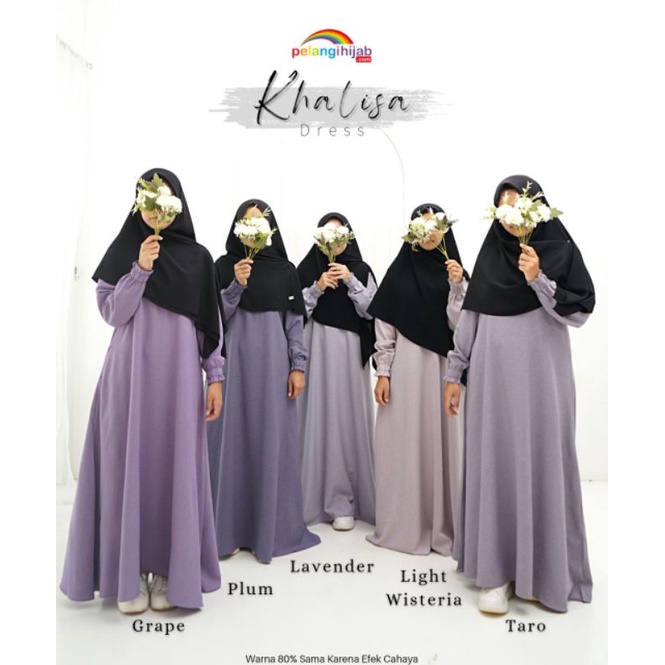 Gamis khalisa pelangi hijab