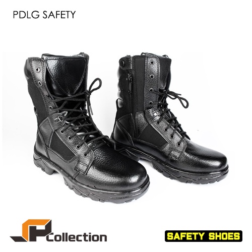 PDLG Safety Sepatu Taktis Militer Ujung ada Besi Bahan Kulit Sapi Asli Kelas 1