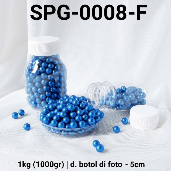

SPG-0008-F Sprinkles sprinkle sprinkel 1kg 1 kg mutiara biru metalik