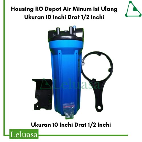Housing RO Depot Air Minum Isi Ulang Ukuran 10 Inchi Drat 1/2 Inchi