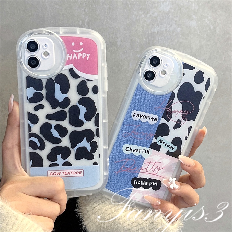 Compatible For iPhone 14 13 12 11 Pro Max X XR Xs Max 8 7 6 6s Plus SE 2020 Kompatibel Untuk Cow Brain Denim Phone Case Soft TPU Cover