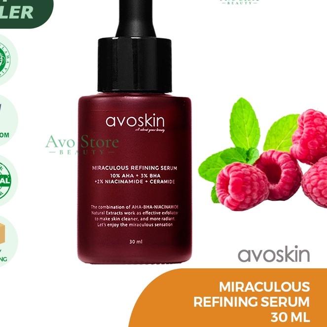 ✧ Avoskin Miraculous Refining Serum [AHA BHA NIACINAMIDE + CERAMIDE] / Eksfoliasi / Exfoliating ➫