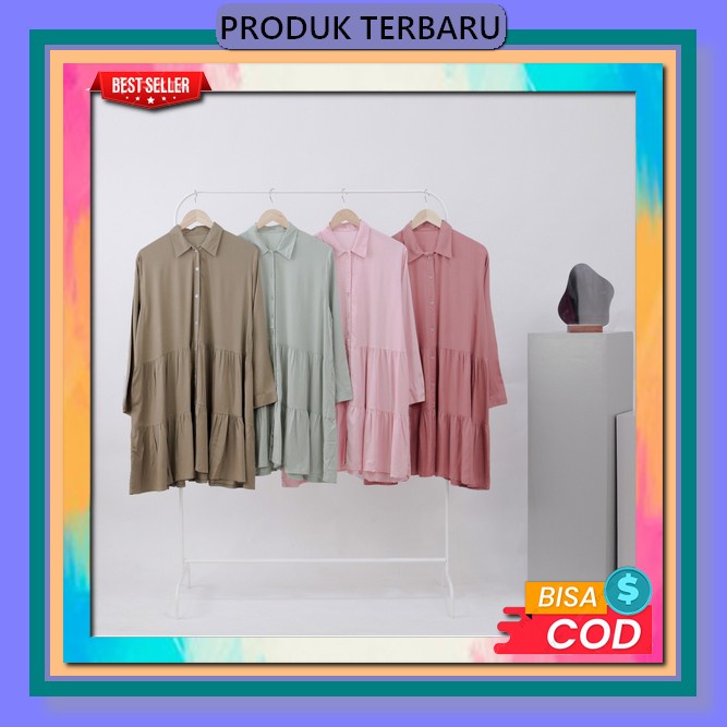 Tiana Long Tunik Marsela Tunik Ld 100 M L Xl Tunik Ceruty Tunik Terbaru Motif Bunga Baju Atasan Wani