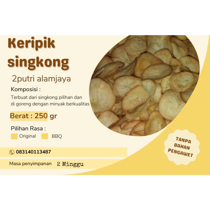 

KERIPIK SINGKONG GURIH/ KERIPIK SINGKONG ORIGINAL/ KERIPIK SINGKONG