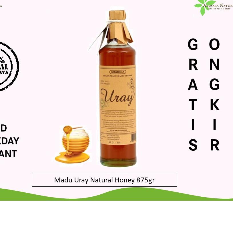 

➱ Uray - Raw Honey 875gr (640 ml) - Murni - Hutan - Asli Organik [BISA COD | SAMEDAY | INSTANT] ➫