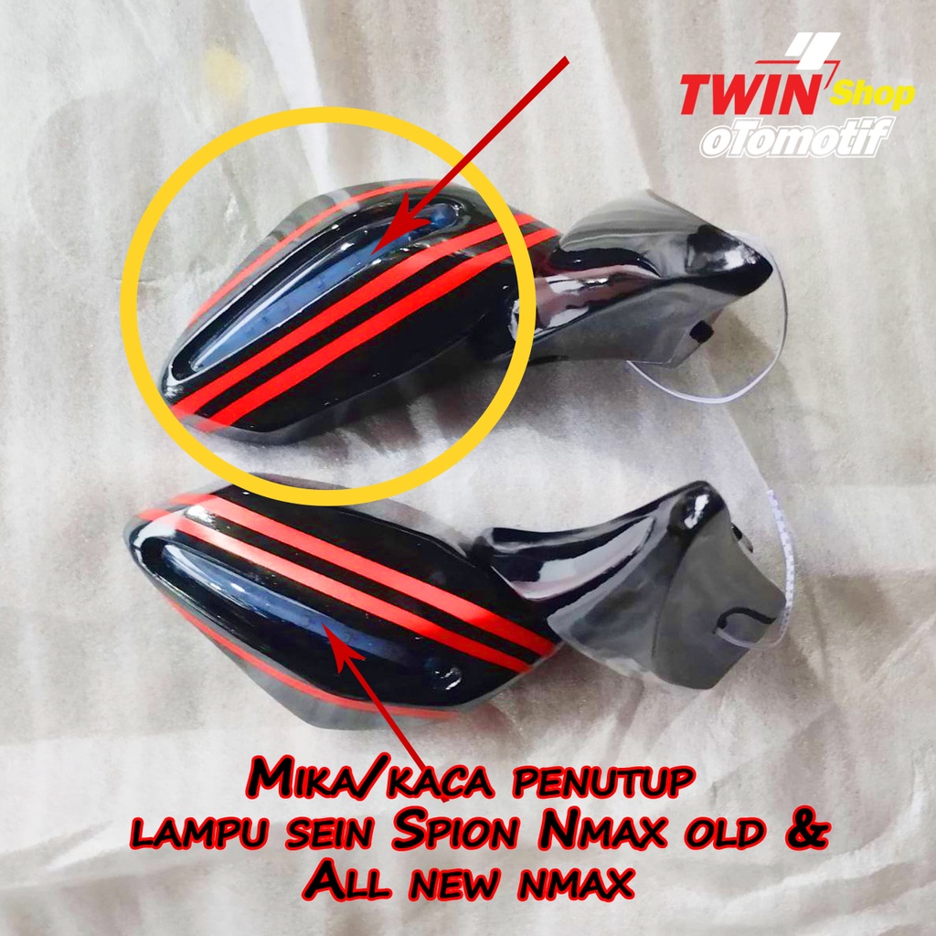 Kaca/mika penutup lampu sein Spion Nmax old / Spion All new Nmax, kaca Spion