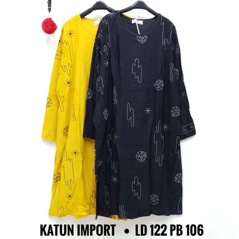 Tunik katun Bangkok import/fashion wanita modern