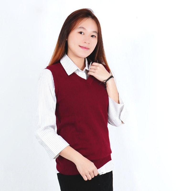 VEST ROMPI RAJUT KNIT 12 GET//ROMPI RAJUT WANITA/PRIA SEARAGAM SEKOLAH POLOS