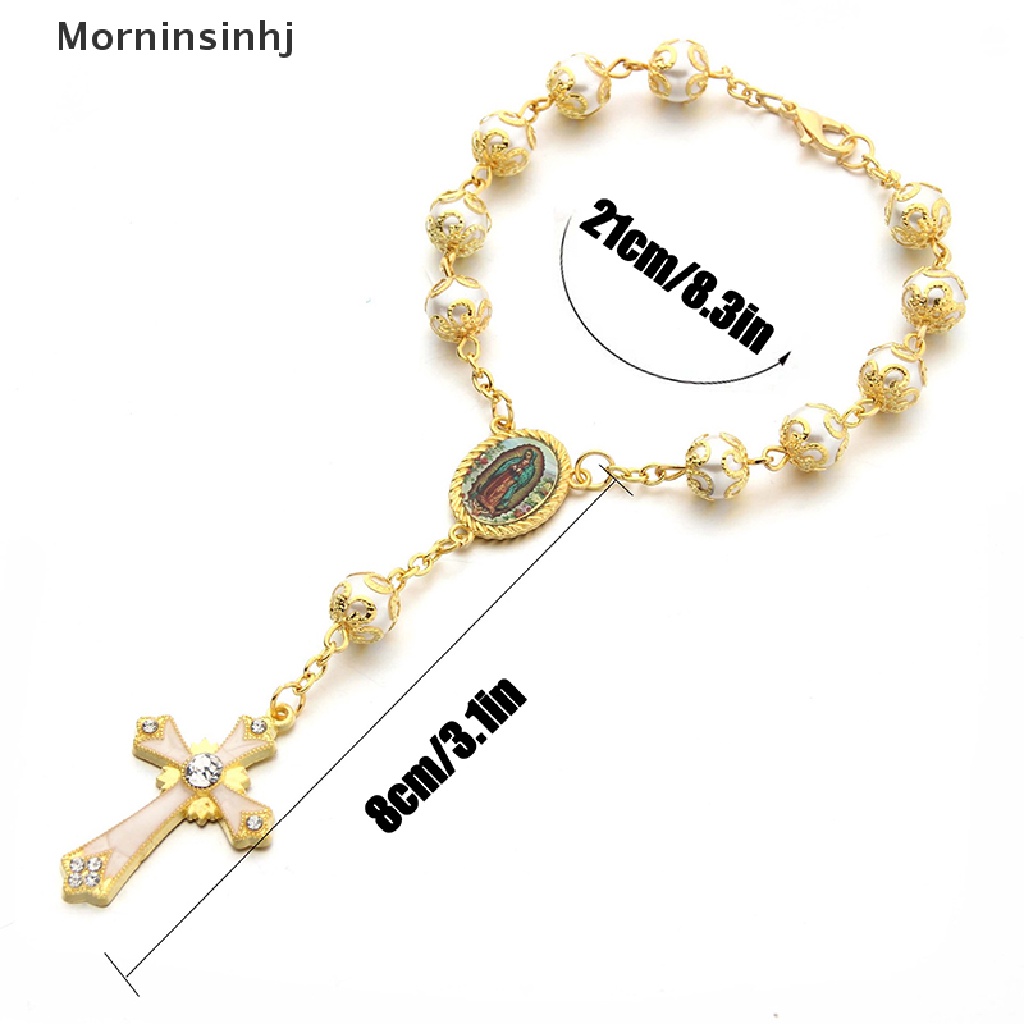 Mornin Gelang Emas Yesus Manik Hadiah Ornamen Religi Elegan id