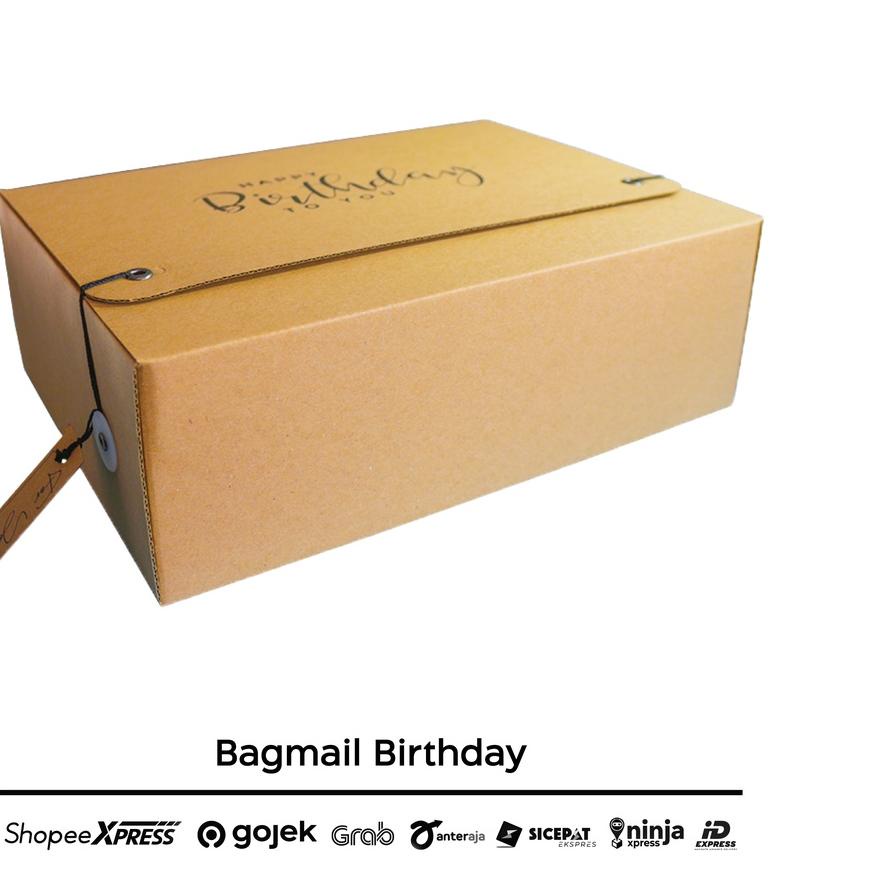 

12.12 Promo Brand happy birthday simple box premium look size : 30x22x10 dan 32,5x28x11 include hangtag serbuuu !