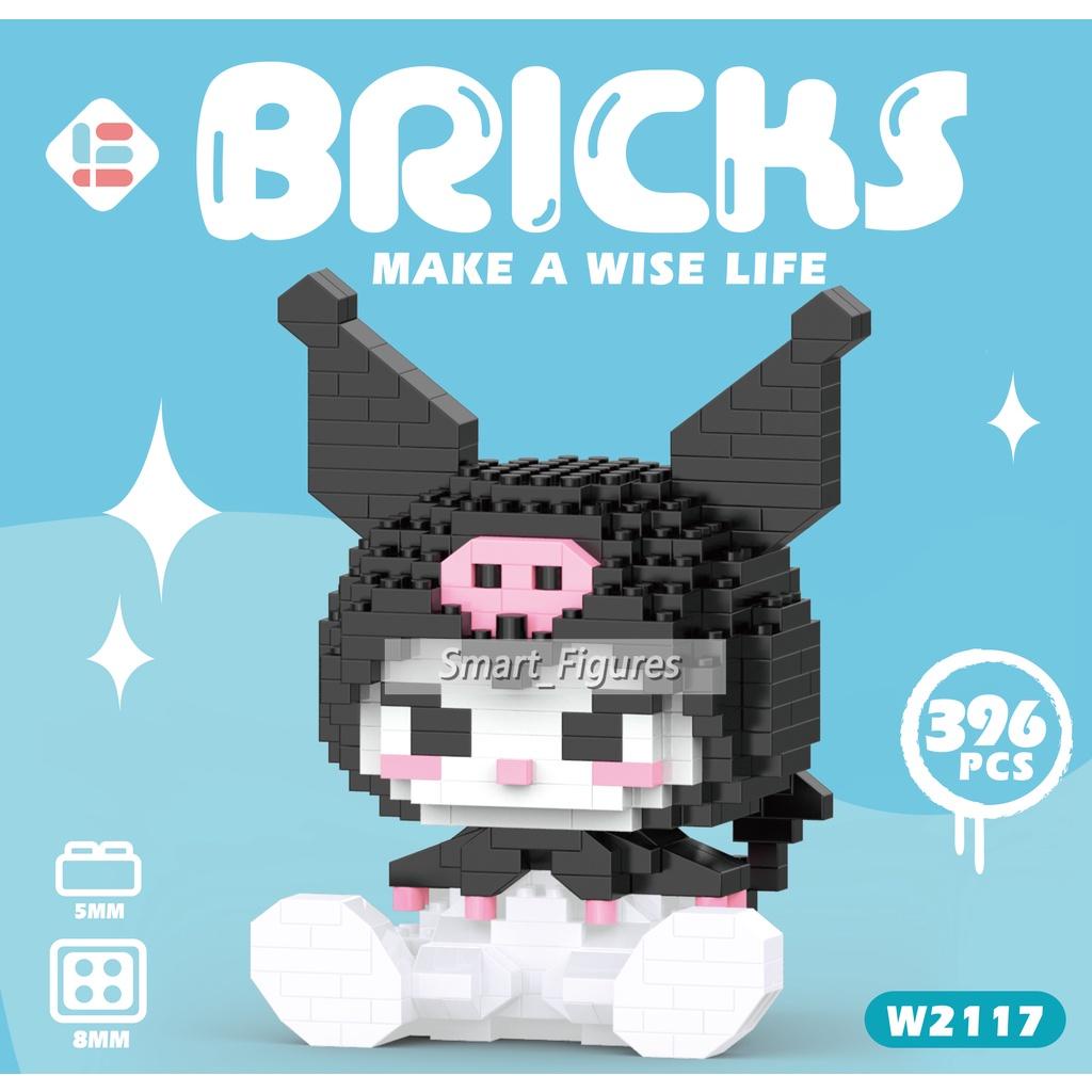 Partikel Kecil Blok Bangunan Sanrio Kuromi My Melody Anak Rakitan Mainan Penjualan Panas Hello Kitty Anak Perempuan Hadiah [In Stock]