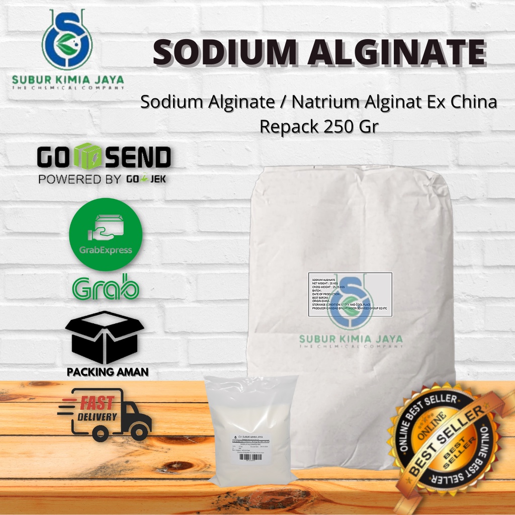

Sodium Alginate Food Grade / Sodium Alginat / Pengenyal Makanan 250 gr
