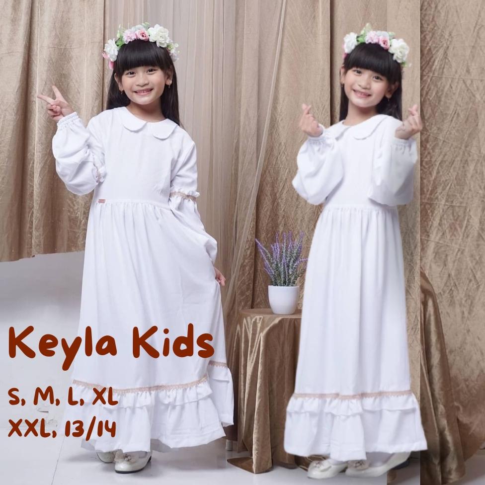 STOK TERBATAS Gamis Putih Baju Muslim Putih Anak Gamis Putih Anak Jubah Putih Anak Perempuan Gamis M