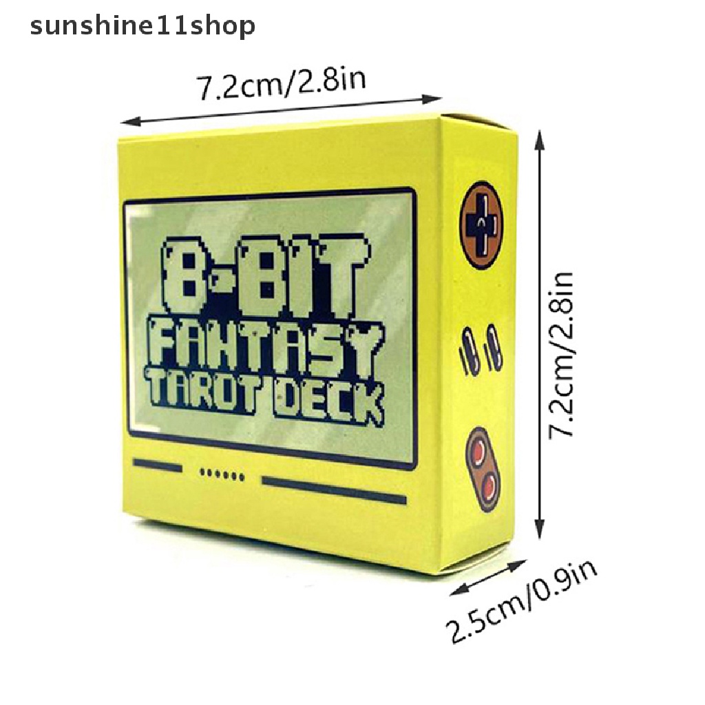 Sho 1Box 8bit Fantasy Tarot Deck Card Ramuan Ramalan Keluarga Party Board Game N