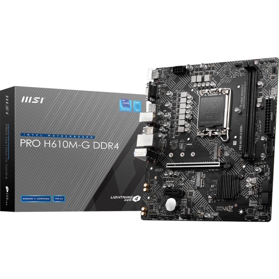 Motherboard MSI PRO H610M G LGA 1700 H610 DDR4 USB 3.2 SATA3