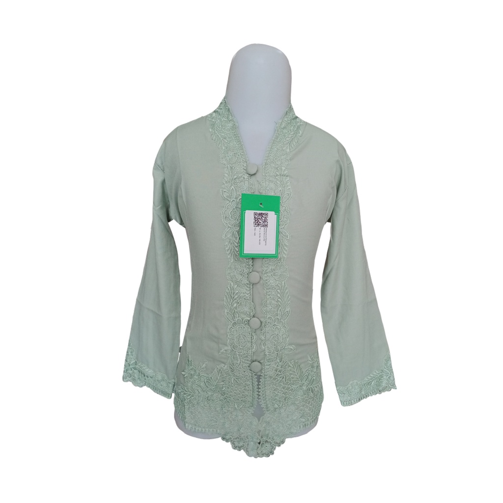 Kebaya Anak Tanggung Bordir Sage Senada 708