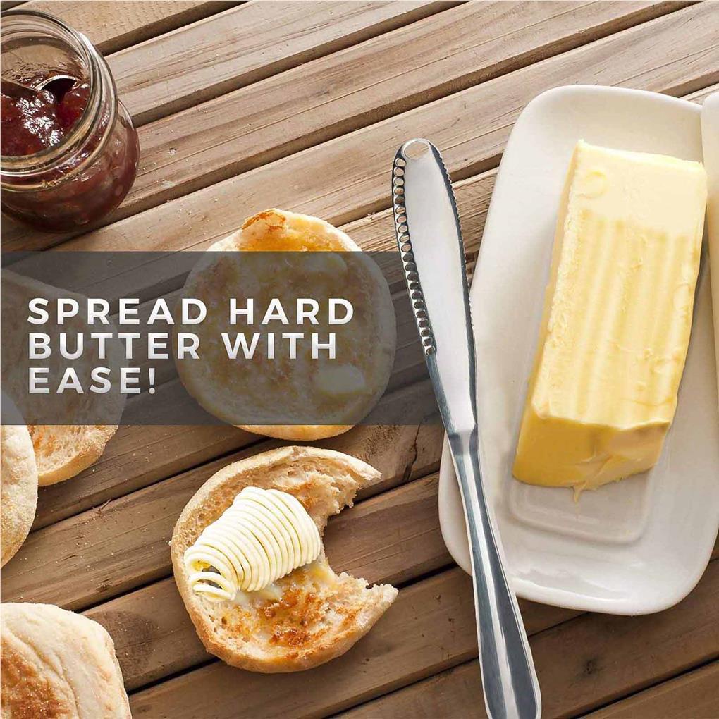 Butter Spreader Stainless Steel Handheld Baking Cheese Curler Rumah Tangga Bakery Spread Scraping Slicer Breakfast Scraper