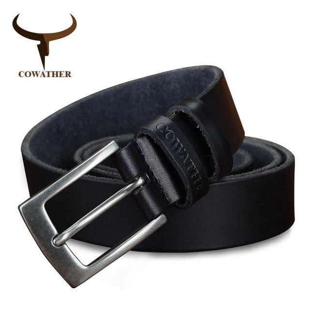 Gesper Ikat Pinggang Sabuk Pria, Kulit Sapi Top Penuh Pria Cow Leather Belts For Men XF018