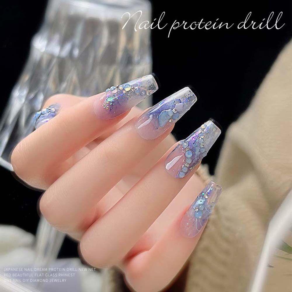 Agustina Dekorasi Kuku Fashion Putaran Fantasy Protein Drills Manicure Aksesoris Nail Art Jepang 3D Nail Art Drills