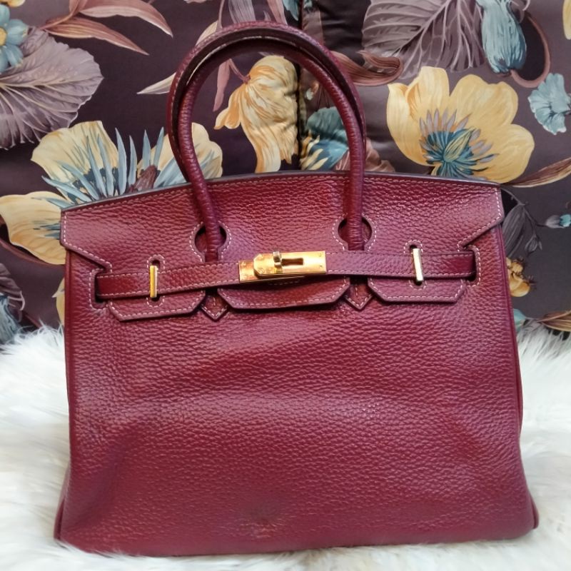 Tas Ala Herm*s kulit asli second brand/preloved/seken/bekas