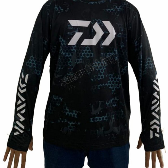 Mancing Jersey Mancing Daiwa St-30121 Lengan Panjang Kaos Original Daiwa