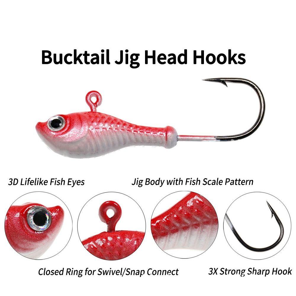 TOP 1pcs Umpan Pancing 7g 14g 28g Jenggot Memimpin Umpan Rambut Rusa