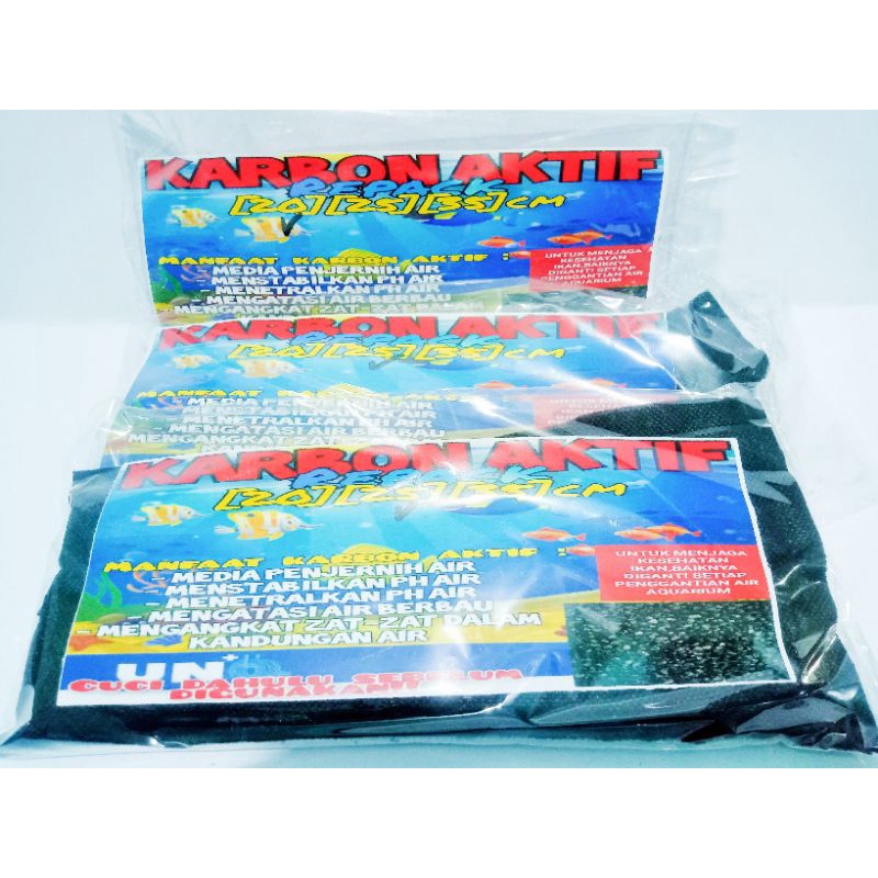 KARBON AKTIF MEDIA PENJERNIH AIR AQUARIUM/ AQUASCAPE REPACK MURAH