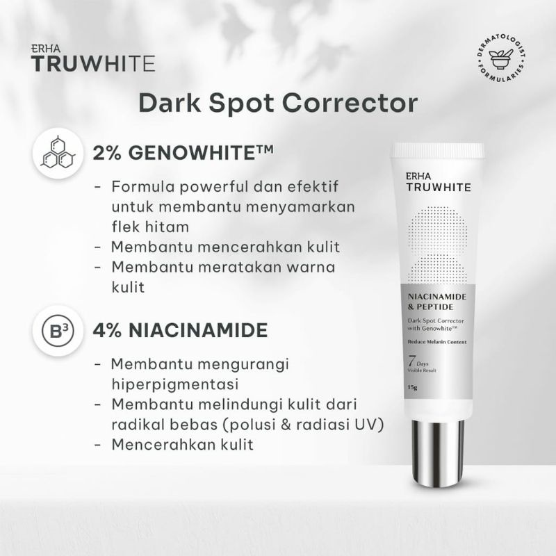 ERHA Truwhite Niacinamide &amp; Peptide Dark Spot Corrector ~ ORIGINAL 100%