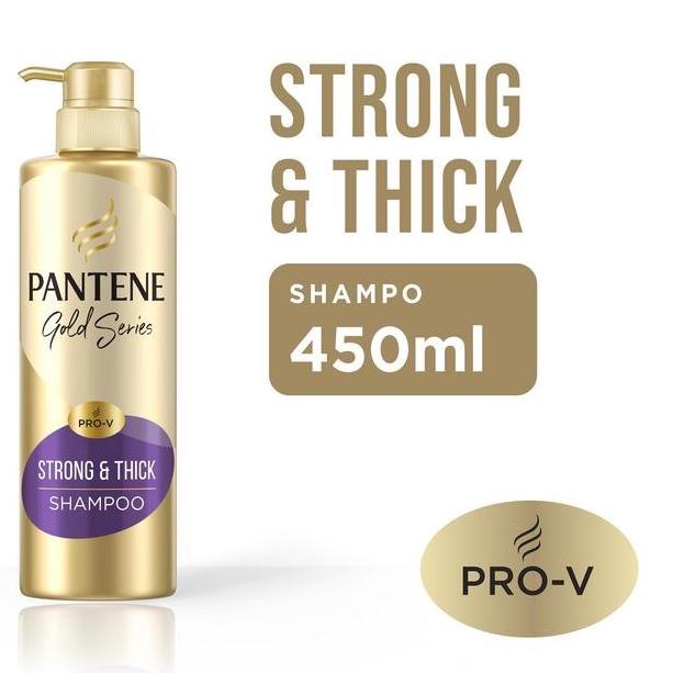 ❉ Pantene Pro-V Gold Series Strong & Thick Shampoo 450 ml ♬