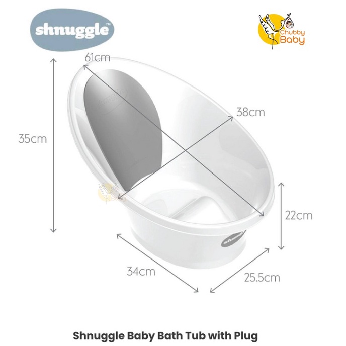 Shnuggle Bath with Plug | Bak Mandi Bayi