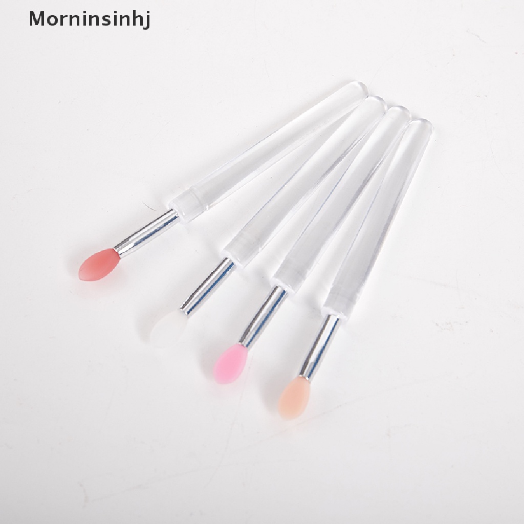 Mornin 1/5pcs Aplikator Lip Gloss Portable al Kuas Bibir Silikon id