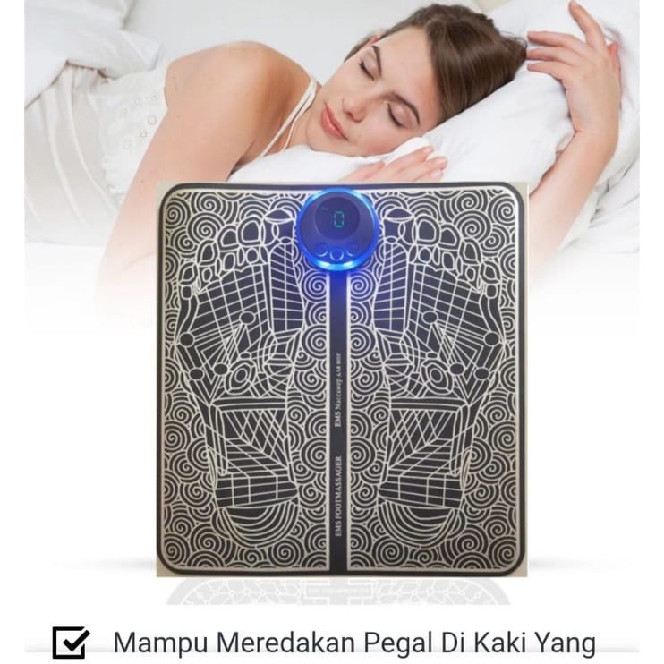 (COD) Alat Pijat Viral  // Alat Pijat Kaki Elektrik Foot Mat USB