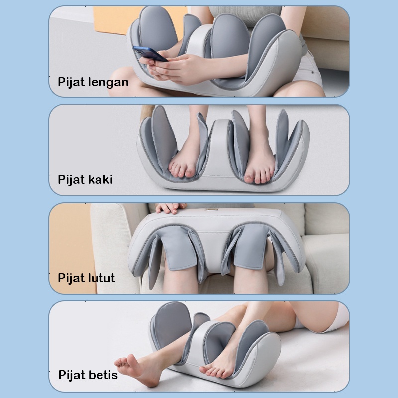 【ORI Garansi】Alat Terapi Pijat Lutut Pemanas 3 In 1 Knee Health Care Compression Heating Knee Massager Elektrik Portable