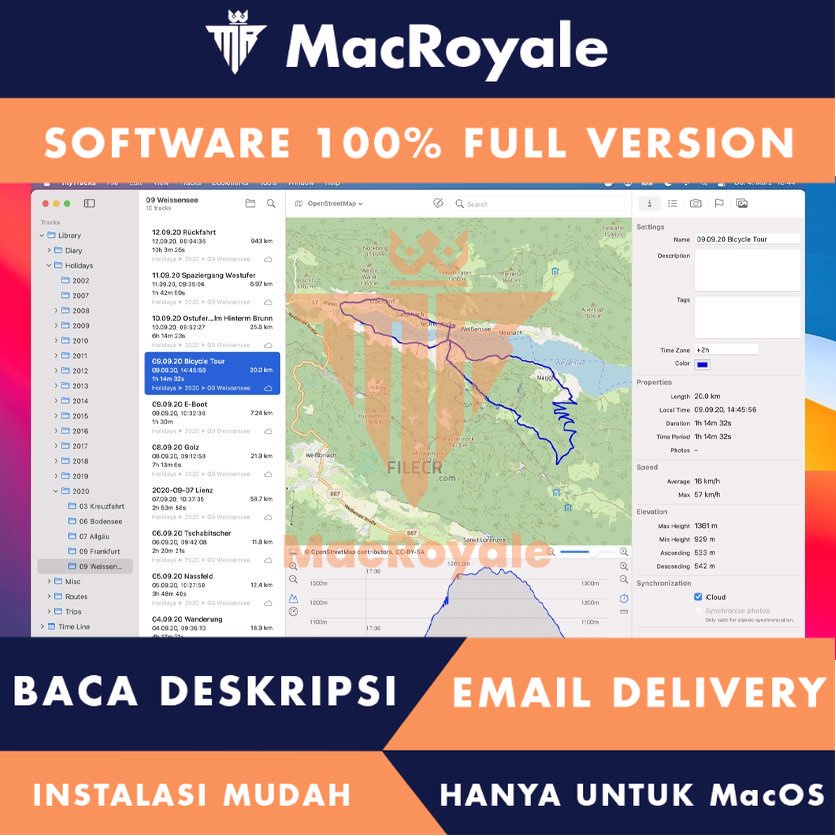 [MacOS] myTracks Full Version Lifetime Full Garansi