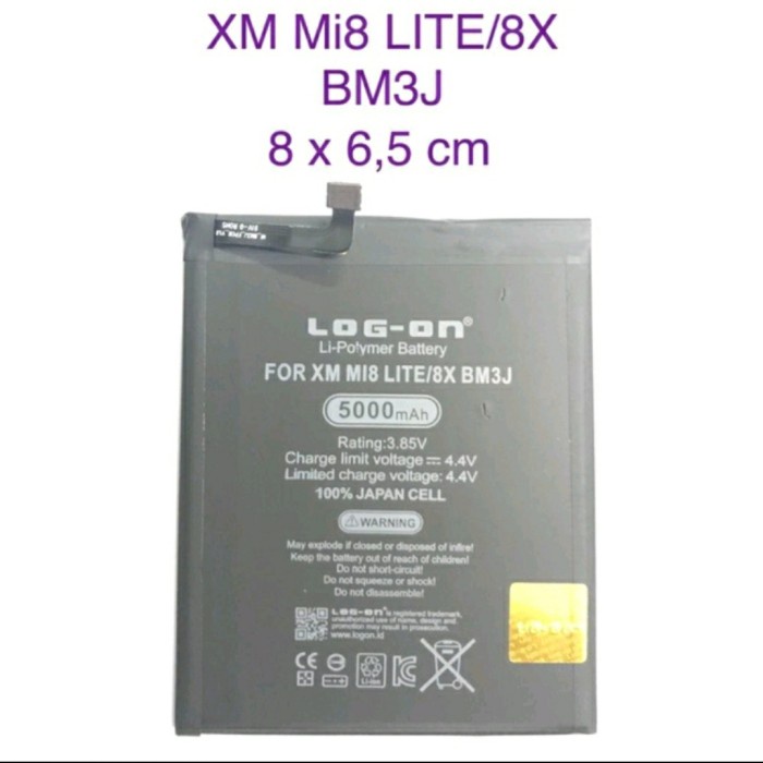 BATERAI XIAOMI MI 8 LITE / MI 8X BM3J DOUBLE POWER LOG ON MI 8X BM3J