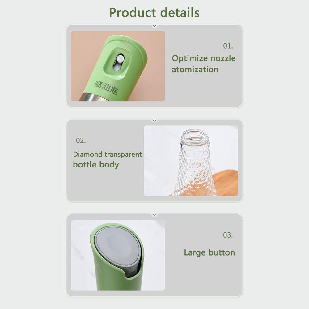 Solighter Botol Semprot Minyak High Quality Kitchen Storage Bottle Vinegar Dispenser