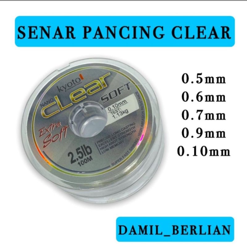 SENAR PANCING KYOTO CLEAR SOFT GROSIR DAMIL BERLIAN