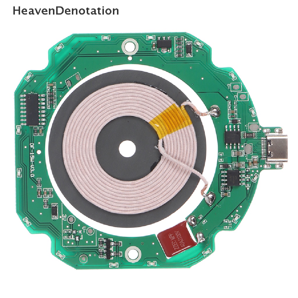 [HeavenDenotation] 15W Qi Fast Wireless Charger PCBA Circuit Board Transmitter Module + Coil Charging HDV