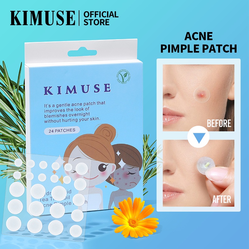 (READY &amp; ORI) KIMUSE Hydrocolloid Tea Tree Oil Acne Pimple Patch Jerawat KS913