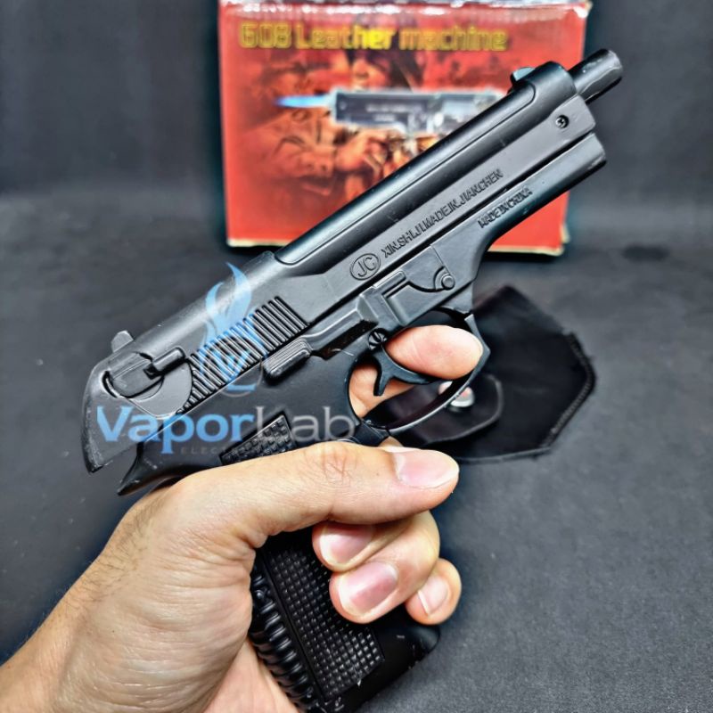 KOREK API PISTOL FULL BESI UKURAN BESAR 1:1 KOLEKSI PAJANGAN