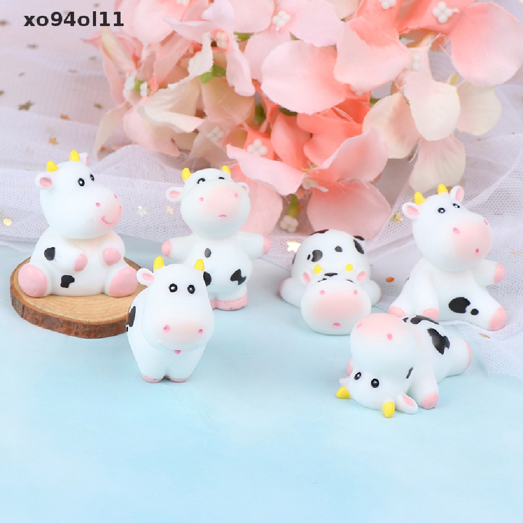 Xo Botol Susu Sapi Lucu Mini Miniatur Patung Dekorasi Rumah Boneka Lanskap Mikro OL