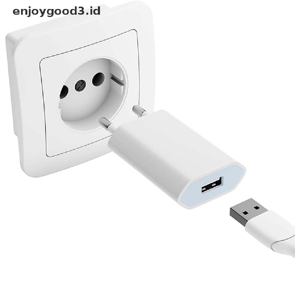 【 Rready Stock 】 USB Cable Phone Charger 5V 1A EU Plug Travel Phone Charger EU / USA Plug Standard Universal USB Charger Wall Travel Charger Power Adapter （ ID ）