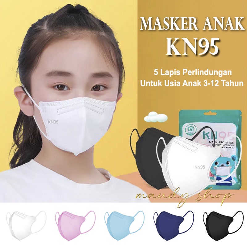 Masker Anak KN95 Duckbill 5 PLY Usia 3 - 12 Tahun