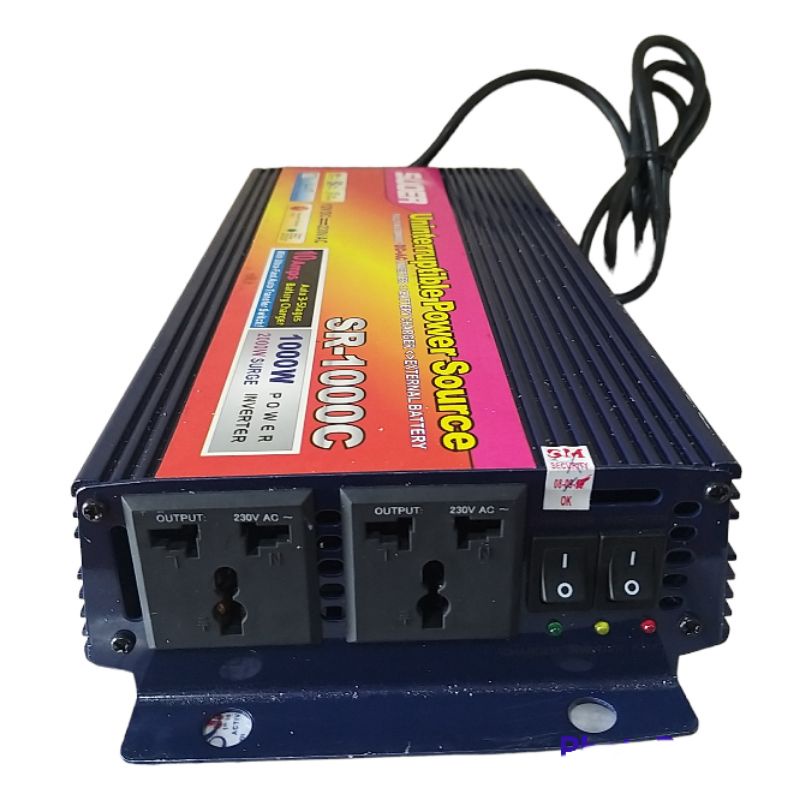 Power Inverter DC to AC 1000 Watt With Battery Charger Merk Suoer