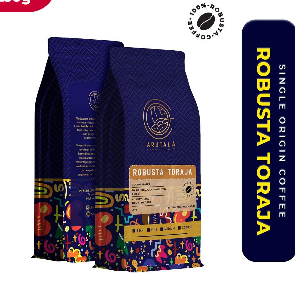 

12.12 BIG SALE FASION ARUTALA Kopi Toraja Rantebua Robusta Coffee 250 gram gas !!