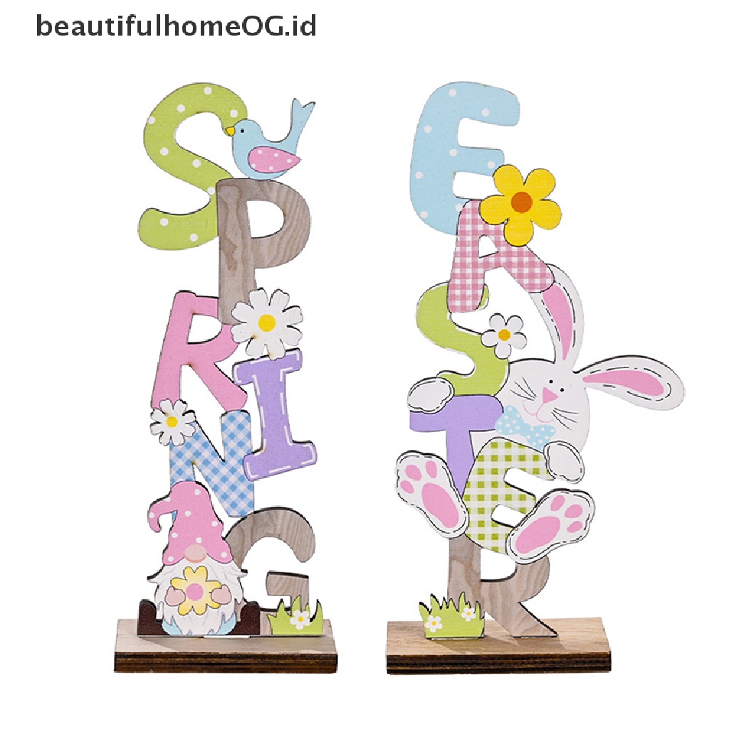 // Beautifulhomeog.id// Easter Spring Ornament Easter Decor Untuk Perlengkapan Pesta Telur Kelinci Rumah **