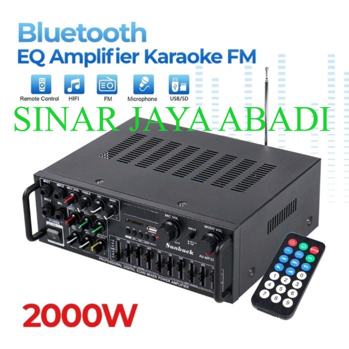 PAKET KARAOKE 10 inch DAT AK 100 MIC WIRELESS SUPPORT BLUETOOTH SMART TV