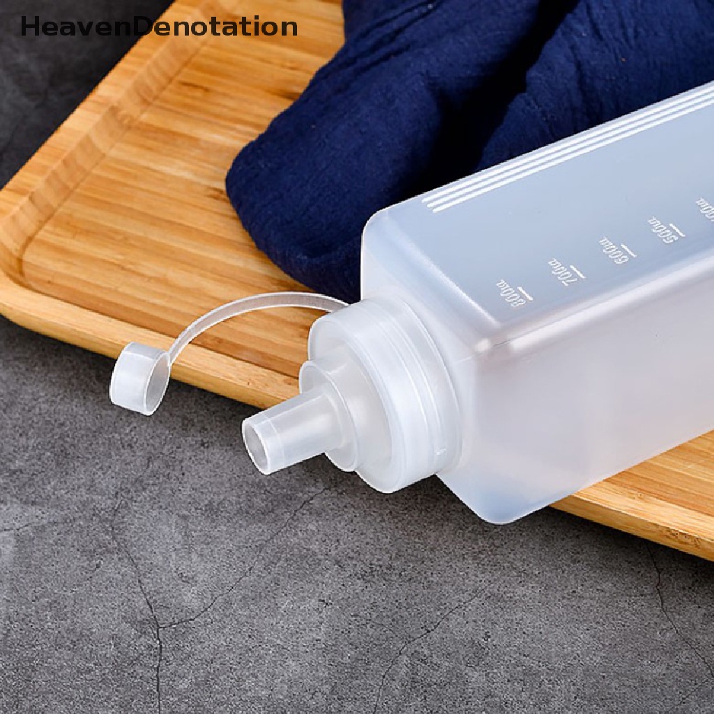 [HeavenDenotation] 1Pc 800 / 1000Ml Squeeze Condiment Bottle With Lid Plastic Bottle Salad Dispenser HDV