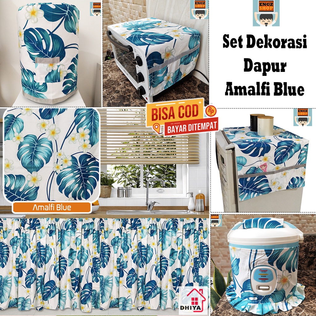 Set Dekorasi Dapur Amalfi Blue