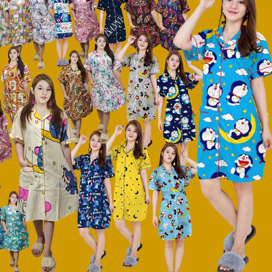 ◄ ISANNY PIYAMA SIZE.L/PIYAMA STARMOON,STICH,PHO,MIKEY/READY STOCK/REAL PICT ▼